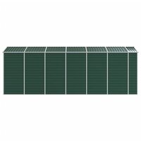 Tuinschuur 191x555x198 cm gegalvaniseerd staal groen