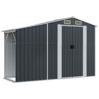 Tuinschuur 277x279x179 cm gegalvaniseerd staal antracietkleurig