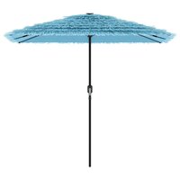 Parasol met stalen paal 248x248x248 cm blauw