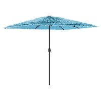 Parasol met stalen paal 248x248x248 cm blauw