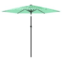 Parasol met stalen paal 223x223x213 cm groen