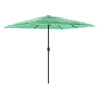 Parasol met stalen paal 248x248x248 cm groen
