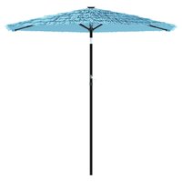 Parasol met stalen paal 268x268x226 cm blauw