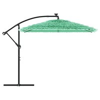 Parasol met stalen paal 246x246x230 cm groen