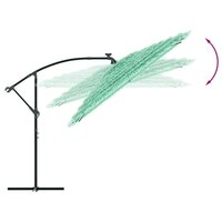 Parasol met stalen paal 246x246x230 cm groen