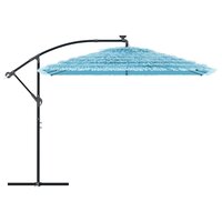 Parasol met stalen paal 290x290x238 cm blauw