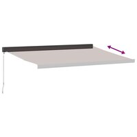 Luifel handmatig uittrekbaar 400x300 cm bruin
