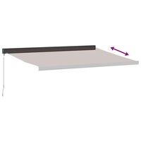 Luifel handmatig uittrekbaar 450x300 cm bruin