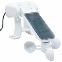 Luifel automatisch uittrekbaar met LED 450x350 cm bordeauxrood