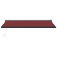 Luifel handmatig uittrekbaar 500x300 cm bordeauxrood