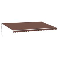 Luifel automatisch uittrekbaar 600x300 cm bruin