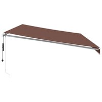 Luifel automatisch uittrekbaar 600x300 cm bruin