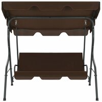 Schommelbank 170x110x153 cm koffiekleurig