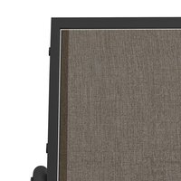 Schuifbank tuin 120,5x76x86,5 cm textielfolie en staal bruin