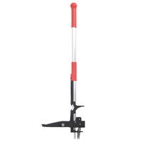 Onkruidsteker 99,5 cm geanodiseerd aluminium rood en zilver