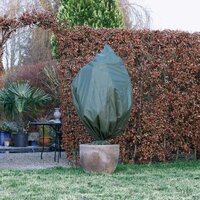 Wintervliesdoekhoezen 3 st 50 g/m&sup2; 100x50 cm groen