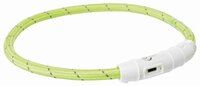 Trixie Lichtgevende Halsband Hond Flash Usb Tpu / Nylon Groen 45X0,7 CM