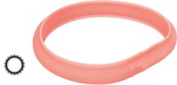 Trixie Lichtgevende Halsband Hond Flash Usb Silicone Koraal L-XL 70 CM 3 MM 2 ST