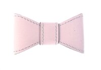 Sazzz Vlinderstrik Glamper Classic Leer Lichtroze L VOOR HALSBAND 3 CM