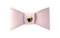 Sazzz Vlinderstrik Glamper Classic Leer Lichtroze L VOOR HALSBAND 3 CM