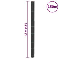 Worteldoek 1,5x150 m polypropeen zwart