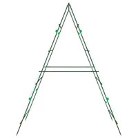 Plantenklimrekken 3 st A-frame staal