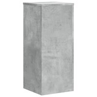 Plantenstandaards 2 st 30x30x70 cm bewerkt hout betongrijs