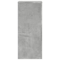 Plantenstandaards 2 st 30x30x70 cm bewerkt hout betongrijs