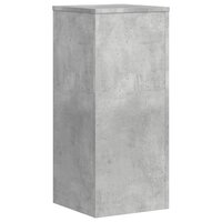 Plantenstandaards 2 st 30x30x70 cm bewerkt hout betongrijs