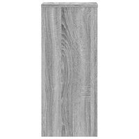 Plantenstandaards 2 st 30x30x70 cm bewerkt hout grijs sonoma
