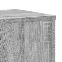 Plantenstandaards 2 st 30x30x70 cm bewerkt hout grijs sonoma