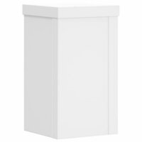 Plantenstandaards 2 st 10x10x18 cm bewerkt hout wit