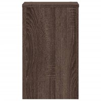 Plantenstandaards 2 st 30x30x50 cm bewerkt hout bruin eiken