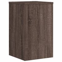 Plantenstandaards 2 st 30x30x50 cm bewerkt hout bruin eiken