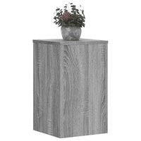 Plantenstandaards 2 st 30x30x50 cm bewerkt hout grijs sonoma