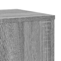 Plantenstandaards 2 st 30x30x50 cm bewerkt hout grijs sonoma
