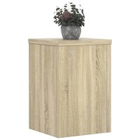 Plantenstandaards 2 st 25x25x35 cm bewerkt hout sonoma eiken