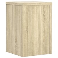 Plantenstandaards 2 st 25x25x35 cm bewerkt hout sonoma eiken