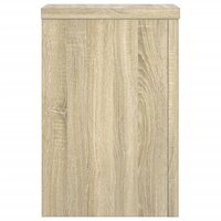 Plantenstandaards 2 st 25x25x35 cm bewerkt hout sonoma eiken