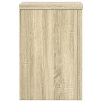 Plantenstandaards 2 st 25x25x35 cm bewerkt hout sonoma eiken
