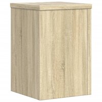 Plantenstandaards 2 st 25x25x35 cm bewerkt hout sonoma eiken