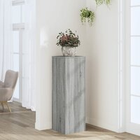Plantenstandaard 33x33x100 cm bewerkt hout grijs sonoma eiken