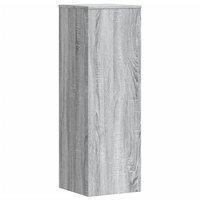 Plantenstandaard 33x33x100 cm bewerkt hout grijs sonoma eiken