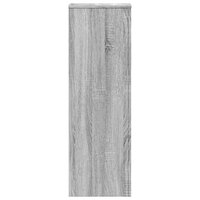 Plantenstandaard 33x33x100 cm bewerkt hout grijs sonoma eiken