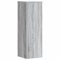 Plantenstandaard 33x33x100 cm bewerkt hout grijs sonoma eiken