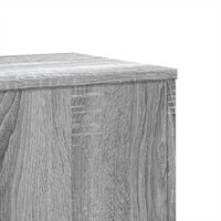 Plantenstandaard 33x33x100 cm bewerkt hout grijs sonoma eiken