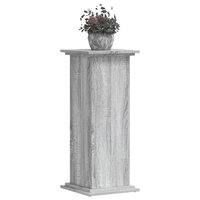 Plantenstandaard 33x33x80 cm bewerkt hout grijs sonoma eiken