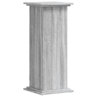 Plantenstandaard 33x33x80 cm bewerkt hout grijs sonoma eiken