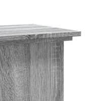 Plantenstandaard 33x33x80 cm bewerkt hout grijs sonoma eiken