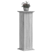 Plantenstandaard 33x33x100 cm bewerkt hout grijs sonoma eiken